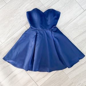 SHERRI HILL 50228 Short Prom Dress Blue